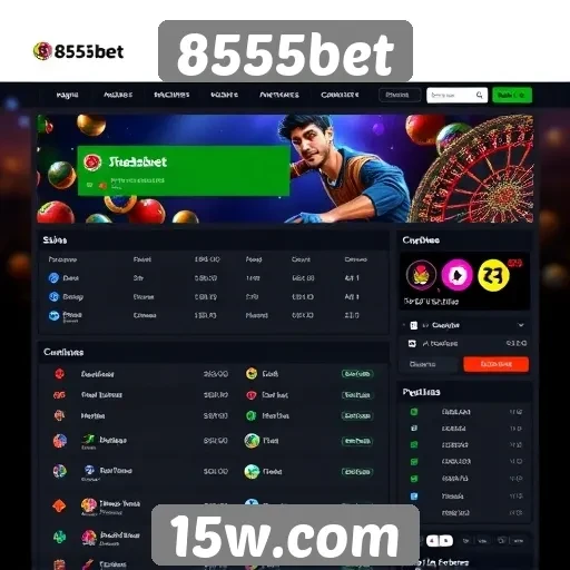 Análise da interface do usuário do site 8555bet